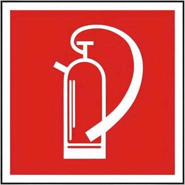 Brandschutzschild Symbol Feuerlöscher BGV A8 , verschiedene Varianten - F 05