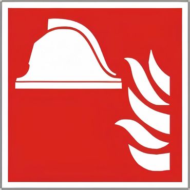 Brandschutzschild als Symbol Mittel und Geräte zur Brandbekämpfung nach ISO 7010 / F 004 versch. Varianten Brandschutzschild als Symbol Mittel und Geräte zur Brandbekämpfung nach ISO 7010 / F 004 versch. Varianten