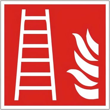 Brandschutzschild als Symbol Leiter nach ISO 7010 / F 003 versch. Varianten Brandschutzschild als Symbol Leiter nach ISO 7010 / F 003 versch. Varianten