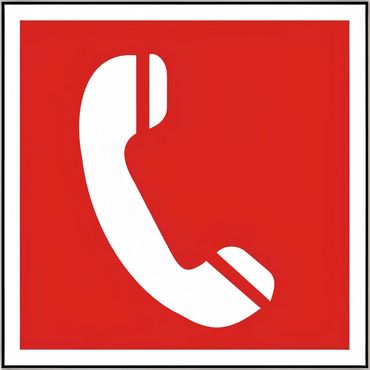 Schild Symbol Brandmeldetelefon BGV A8 / F 06 versch. Varianten Schild Symbol Brandmeldetelefon BGV A8 / F 06 versch. Varianten