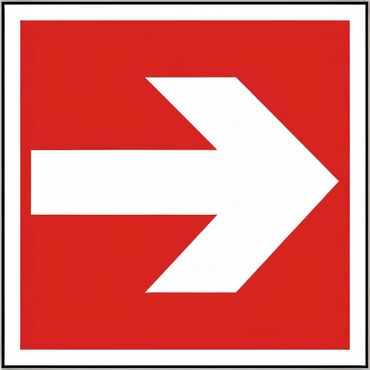 Schild Symbol Richtungsangabe links / rechts BGV A8 / F 01 versch. Varianten Schild Symbol Richtungsangabe links / rechts BGV A8 / F 01 versch. Varianten