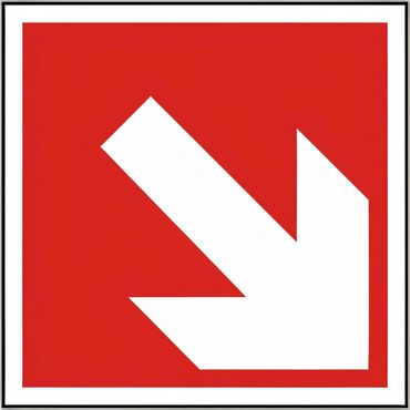 Schild Symbol Richtungsangabe aufwärts / abwärts / schräg BGV A8 / F 02 versch. Varianten Schild Symbol Richtungsangabe aufwärts / abwärts / schräg BGV A8 / F 02 versch. Varianten