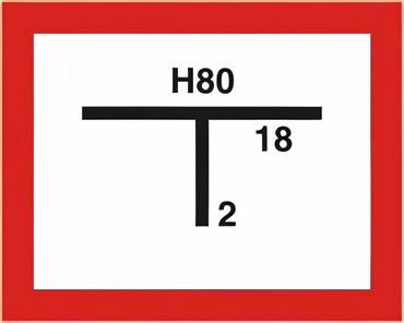 Brandschutzzeichen Symbol Hydrantenkennzeichnung , 2-farbig (schwarz, rot) , inkl. Plotterbeschriftung , Material: Kunststoff 3 mm, Größe: 250 x 200 mm flach Brandschutzzeichen Symbol Hydrantenkennzeichnung , 2-farbig (schwarz, rot) , inkl. Plotterbeschriftung , Material: Kunststoff 3 mm, Größe: 250 x 200 mm flach
