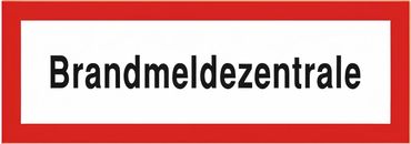 Brandschutzschild als Text " Brandmeldezentrale " -  Folie oder Kunststoff 1 mm - Größen in 148 x 52 mm oder 297 x 105 mm Brandschutzschild als Text " Brandmeldezentrale " -  Folie oder Kunststoff 1 mm - Größen in 148 x 52 mm oder 297 x 105 mm