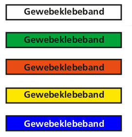 Dokumentations- / Gewebeklebeband auf Rolle ca. 50 m  - verschiedene Farben