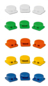 Siegelplomben (eckig/rund) DM 8 mm, Beutel je 1000 Stück - verschiedene Farben Siegelplomben (eckig/rund) DM 8 mm, Beutel je 1000 Stück - verschiedene Farben