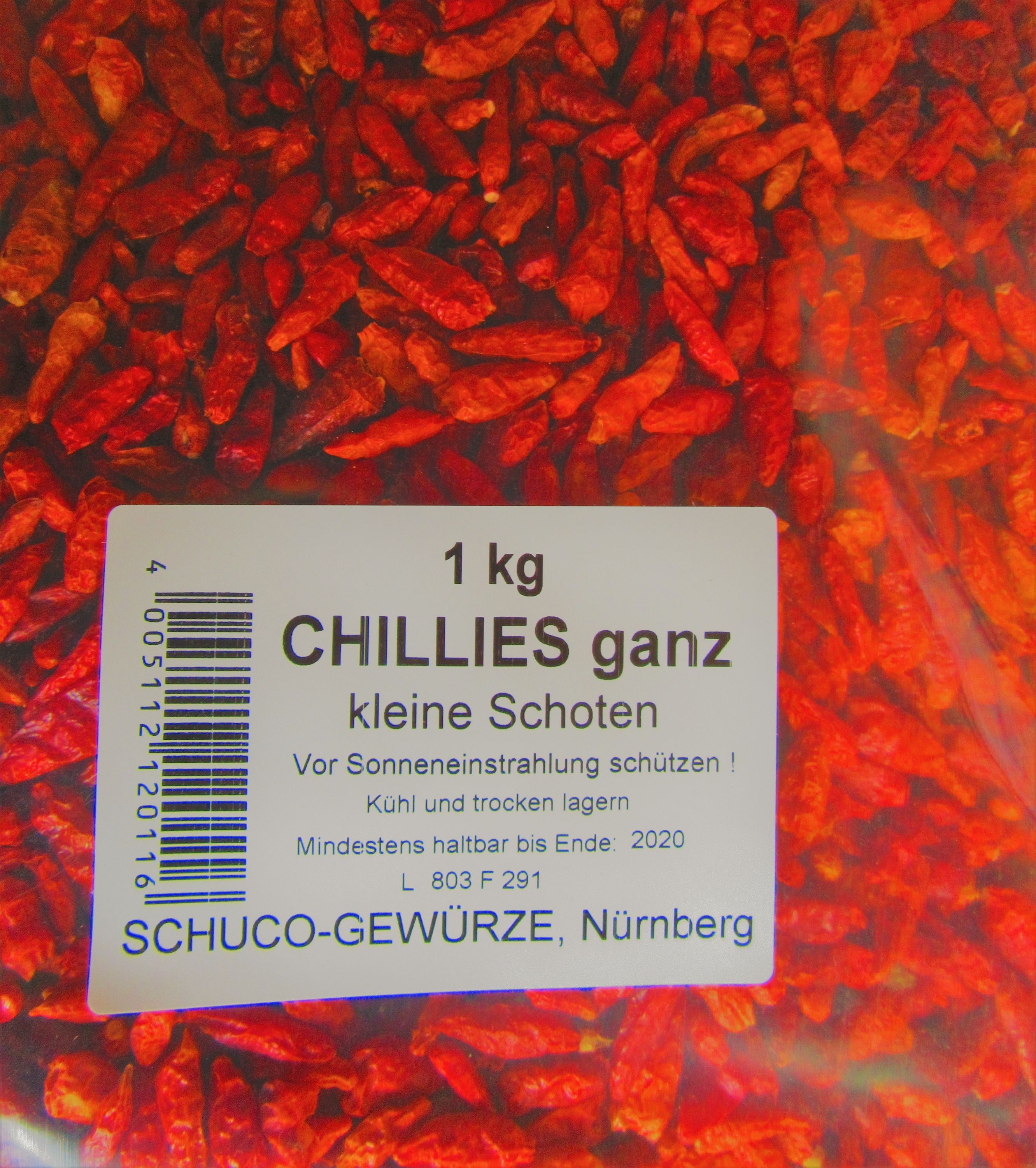 Chillies Ganz Ausgelesen 1 Kg Metzgereibedarf Online