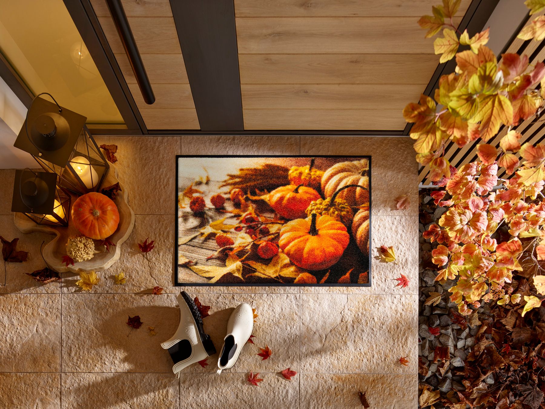     Wash+Dry Fußmatte Pumpkin Glow 50 x 75 cm