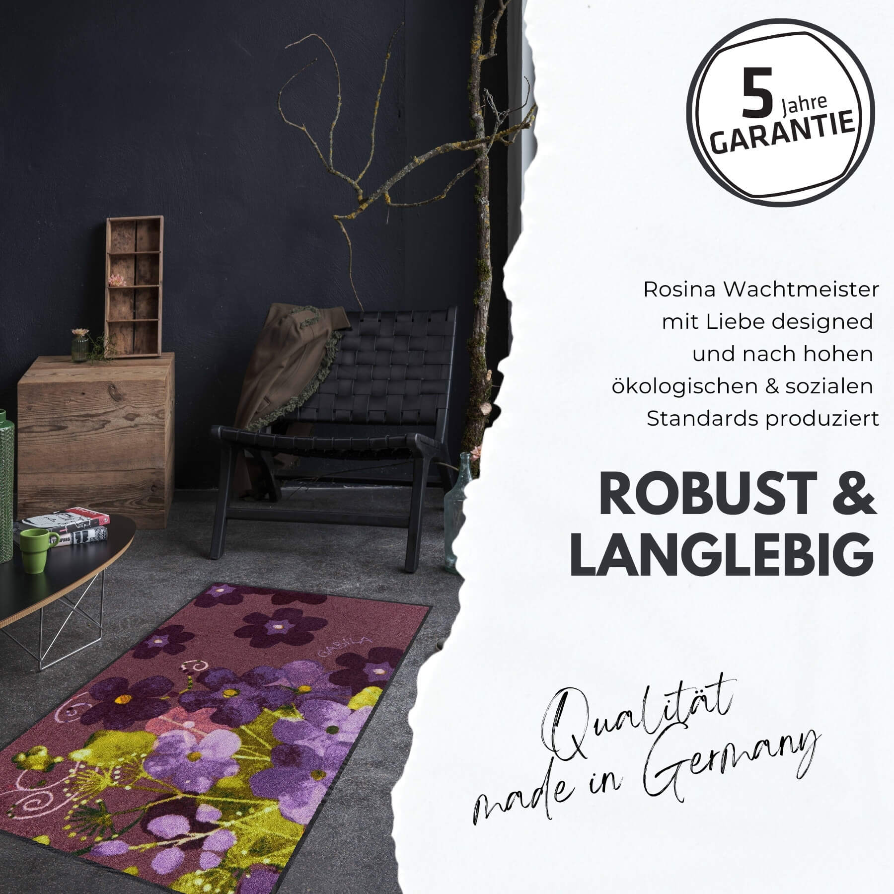 RISINA WACHTMEISTER/フレンド Rosina Wachtmeister Läufer Serafino & Friends 60x180 cm