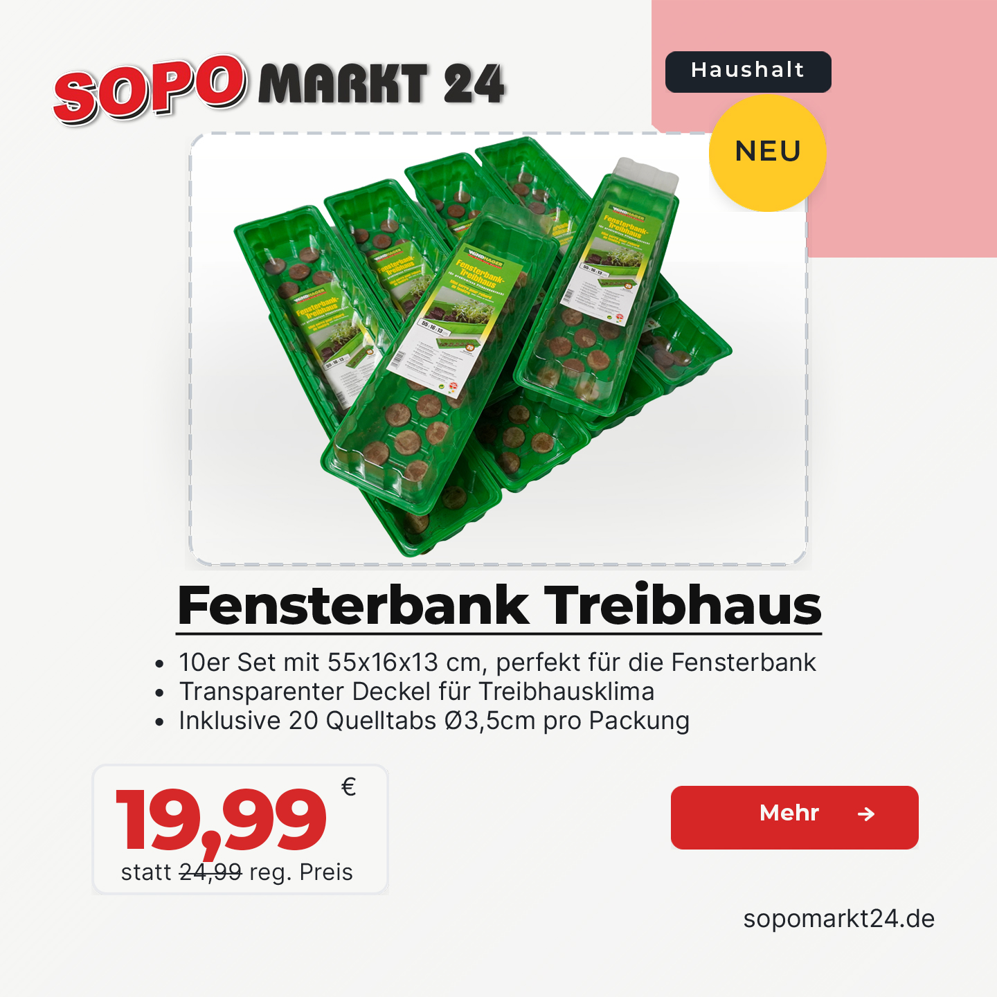 Fensterbank Treibhaus