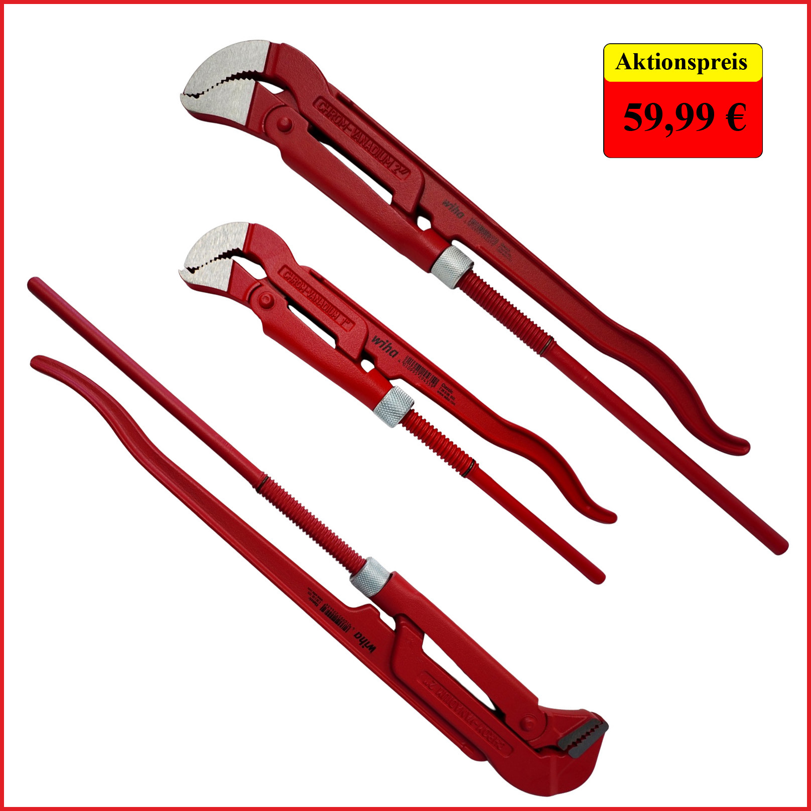 Eckrohrzangen Set