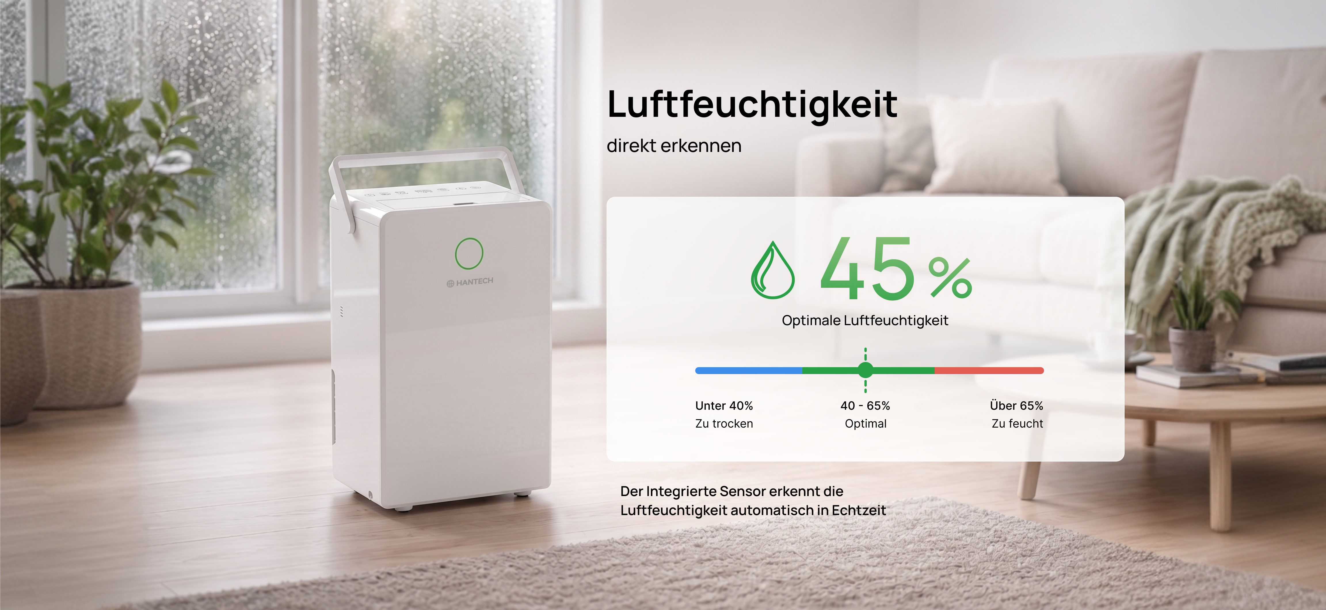 Smart Light Anzeige Luftfeuchtigkeit