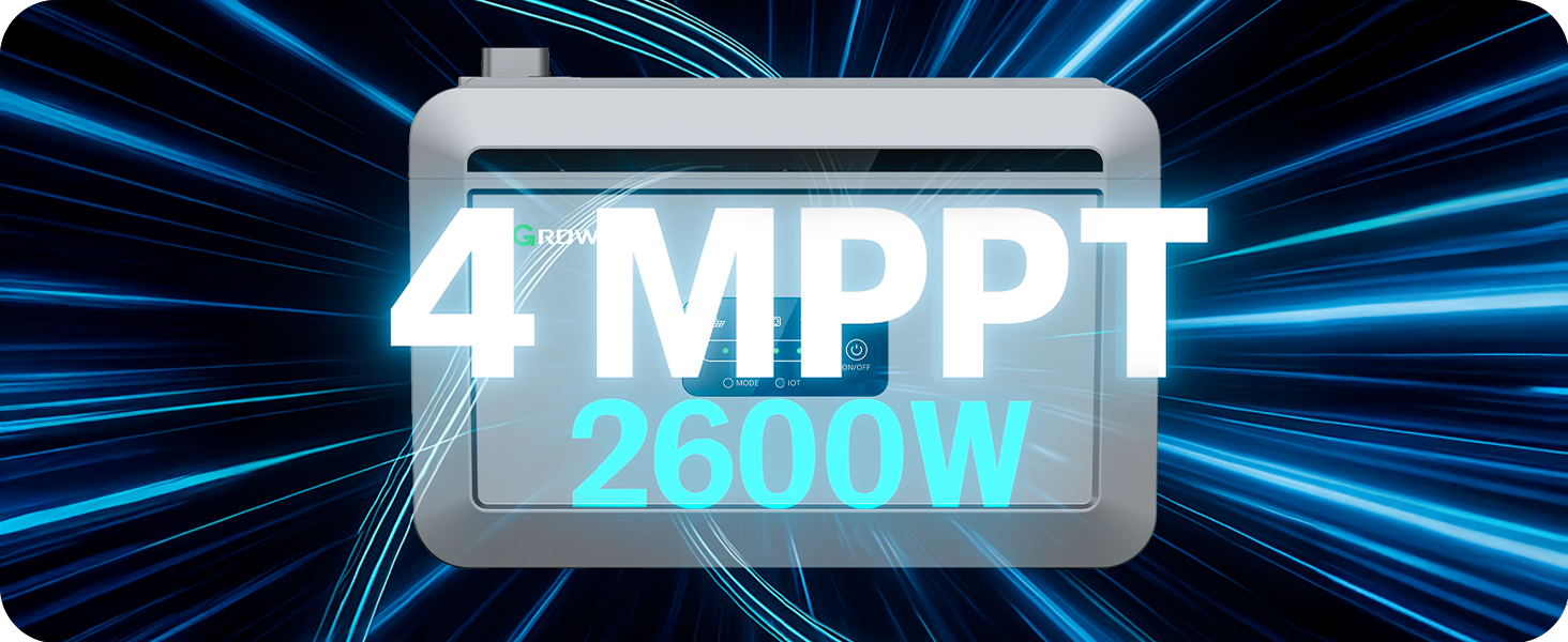 Growatt NEXA 2000 Speicher für Balkonkraftwerke - 4 MPPTs und 2600W Max