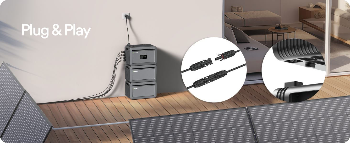 Growatt NEXA 2000 Plug & Play Anschluss System