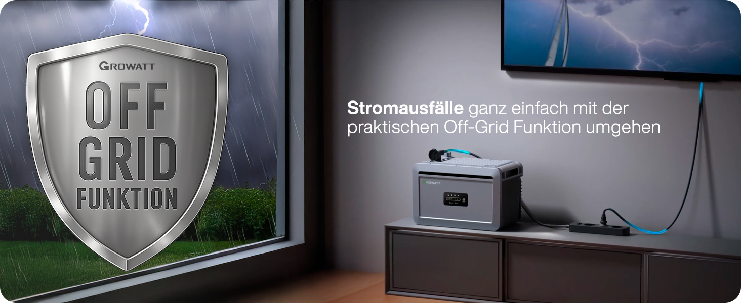 Growatt NEXA 2000 Off Grid Notstromfunktion