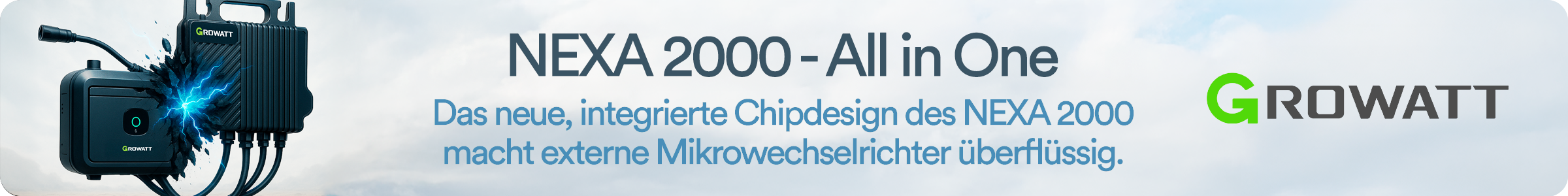 Growatt NEXA 2000 Speicher für Balkonkraftwerke