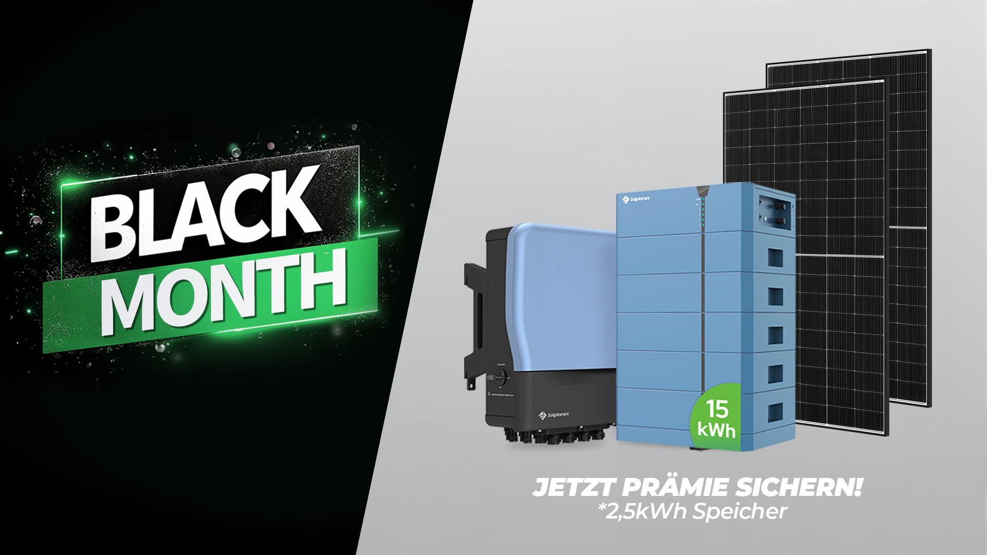 Solplanet Aktion – 2,5 kWh Speicher gratis im Black Month