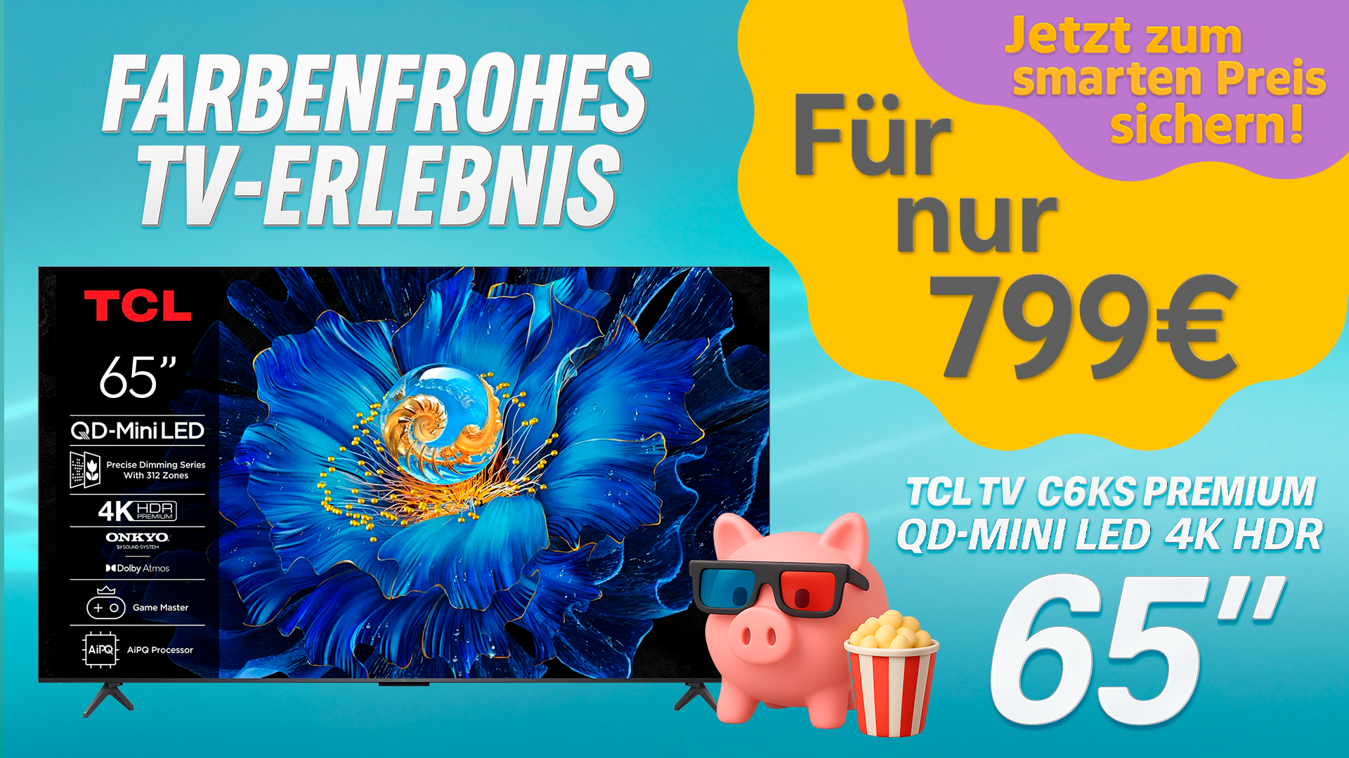     TCL 65Q69KS 65 Zoll Mini LED | 4K HDR Premium