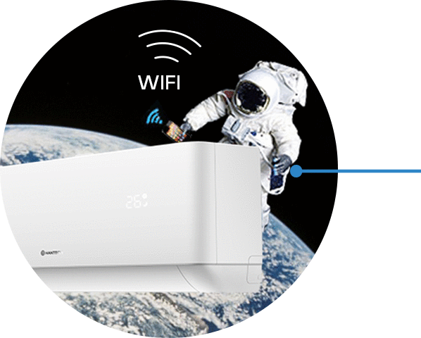 HANTECH 24000 BTU UV-C Split Klimaanlage WLAN Klimagerät 6,8 kW Klima HPRO  + 5m + Halter