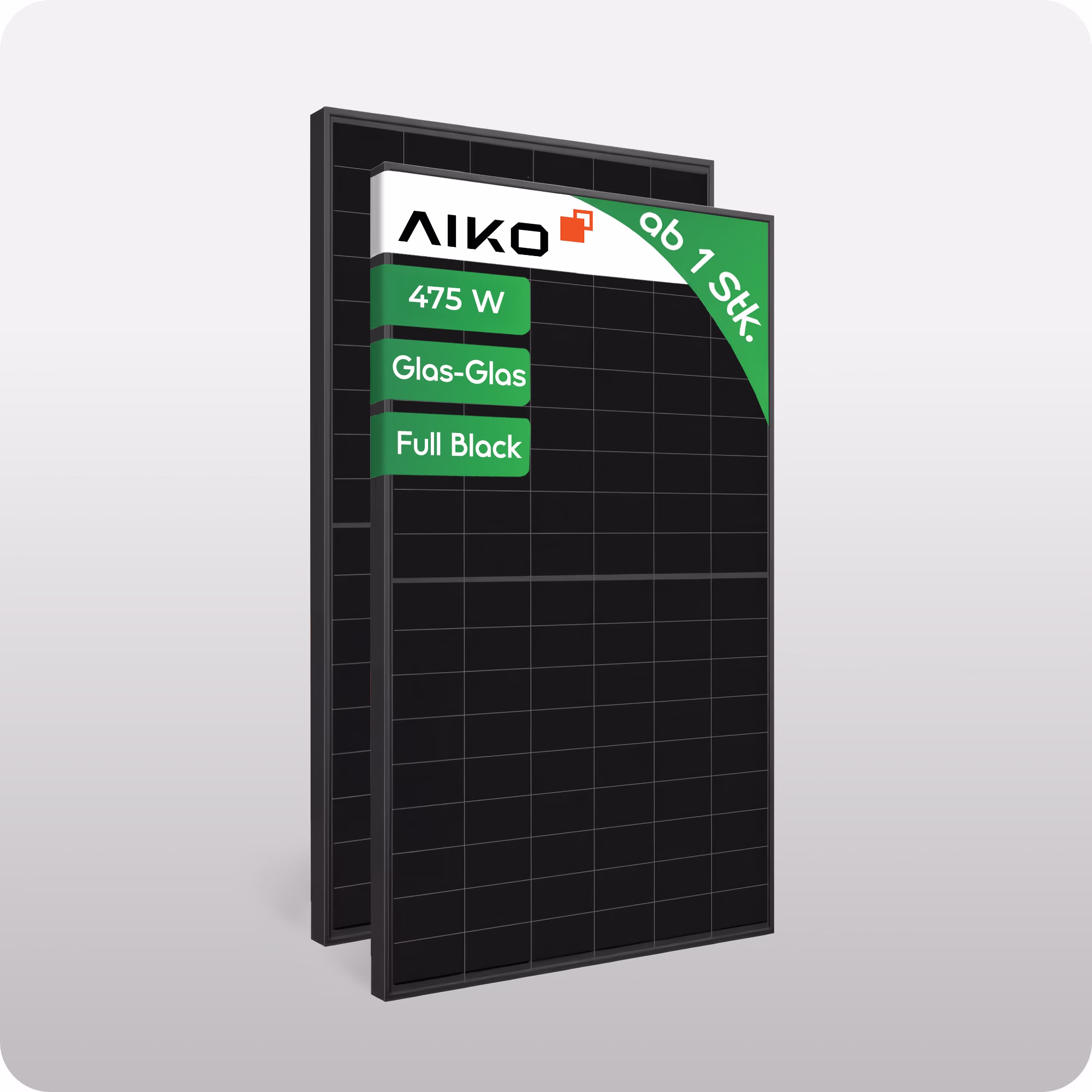 AIKO Solar 475W Dual Glass Full Black Modul