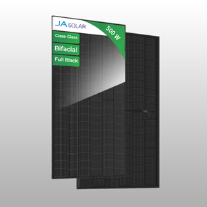 Solarway Zonnepaneel 500 W JA-Solar - PV module - zonnepaneel 500 W Bifacial Full Black N-type, model JAM60D41, geschikt voor balkonkrachtcentrale of PV installatie