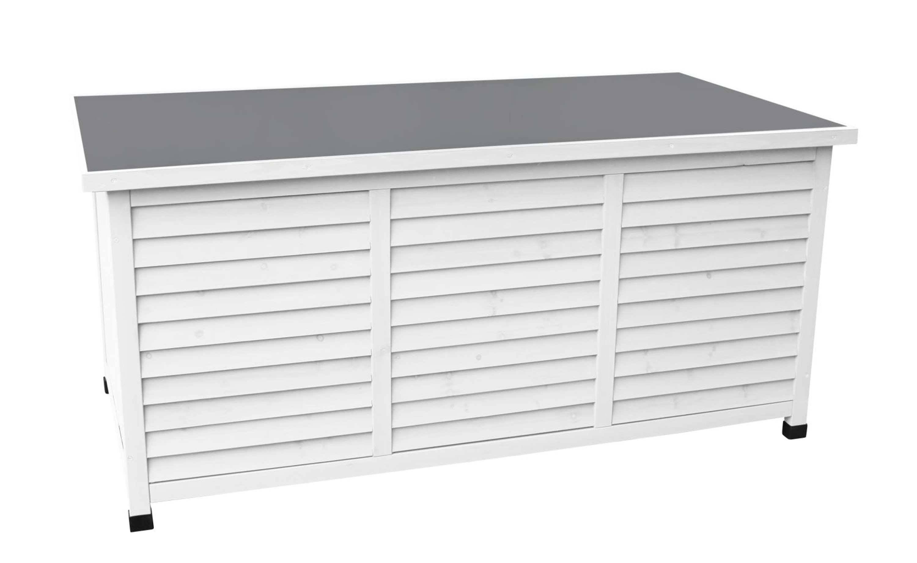 Kissenbox Wasserdicht Polyrattan 270l Braun Auflagenbox Gartenbox