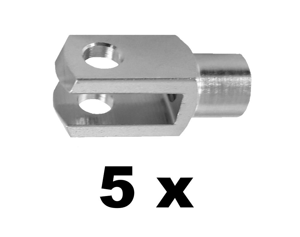 Modelcraft Kit 5 Pezzi Snodi A Snodo M3 - Giunti Universali In Alluminio Per Modellismo