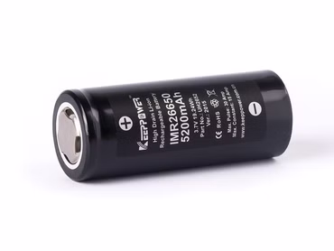 Keeppower IMR26650 - 5200mAh, 15A, 3,6V - 3,7V Li-Ion-Akku