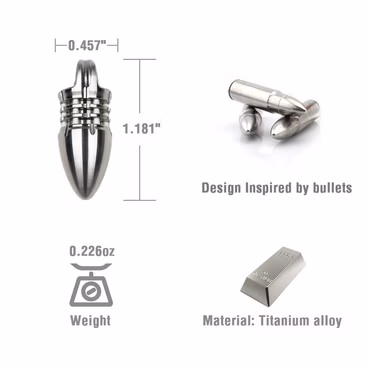 RovyVon ST Guard TI Titanium Lanyard Bead