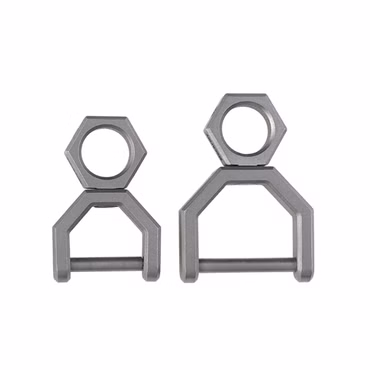 MecArmy CH5 Titanium D Form Ring - drehbar