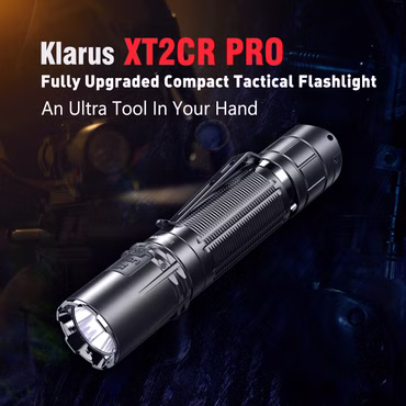 Klarus XT2CR Pro 2100 Lumen kompakte, superhelle, wiederaufladbare taktische Taschenlampe