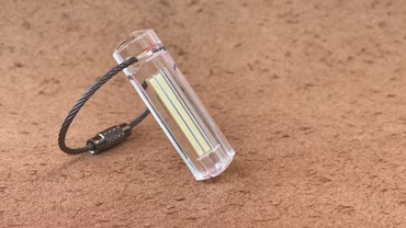 Betamaster Maxi Gehäuse IG-1 durchsichtig farblos als Schlüsselanhänger für Tritium Stäbe 3mm x 22,5mm
