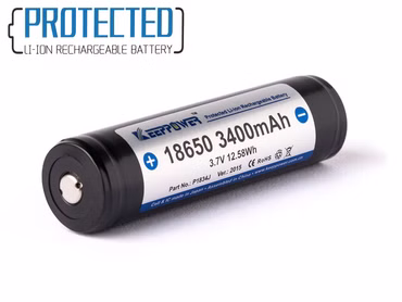 Keeppower Akku Li-Ionen 18650 3400 mAh geschützt