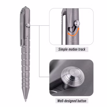 RovyVon Commander C10 G2 Titanium Pen - sandblasted finish