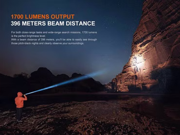 Fenix PD36R V2 LED 1700 Lumen 21700er Akku Taschenlampe