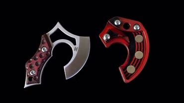 Midgards-Messer NORI NANO V2 Neckknife Neckaxt Mini Axt (G10 Version) 