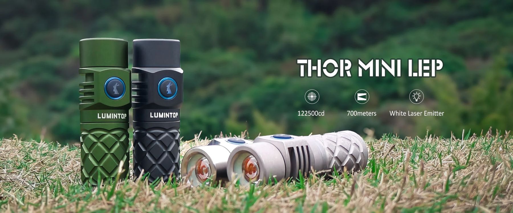 Lumintop Thor Mini ALU 250 Lumens 18350 White Laser LEB