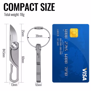 KeyUnity KK00 Mini TITAN Taschenmesser Clip
