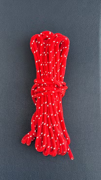 Illu Lanyard - Reflektor Schnur rot 4,9mm