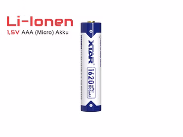 AAA 1,5V 1620mWh (ca. 1000mAh) (Micro, LR03) Li-Ionen-Akku (Wiederaufladbar) mit *Indikator