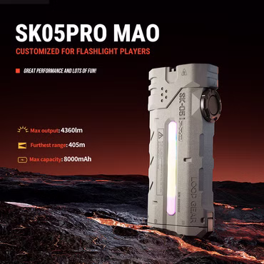 Loop SK05 Pro Spot - und Flutlicht Taschenlampe 4360 Lumen - MAO Limited Edition