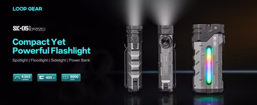Loop SK05 Pro Nichia LED Spot - und Flutlicht Taschenlampe 3850 Lumen