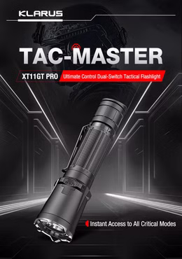 Klarus XT11GT Pro V3 Tacmaster SST70 LED 3300 Lumen taktische Taschenlampe