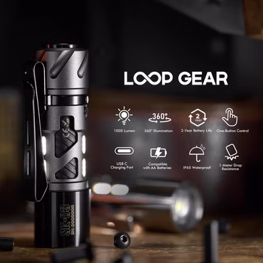 Loop Gear SK03 Darth Vader EDC Taschenlampe mit Seiten LED