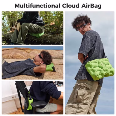 ATEPA Cloud Air Utility Bag 4-in-1 aufblasbare Messenger Bag – Die perfekte Umhängetasche für Unterwegs , Farbe: grau