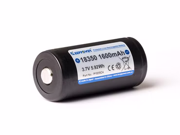 Keeppower Li-Ionen Akku -Typ 18350 1600 mAh - geschützt NEU höchste Kapazität