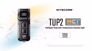 Nitecore TUP2 MCT 1200 LUMEN aufladbare Schlüsselbund Lampe, Farbe: blau