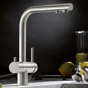 3-Wege-Armatur BLANCO, jasmin, mit/ohne ausziehbarer Handbrause, Made in Germany  - Photo preview 3