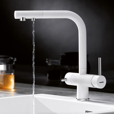 3-Wege-Armatur BLANCO, jasmin, mit/ohne ausziehbarer Handbrause, Made in Germany  - Photo preview 1