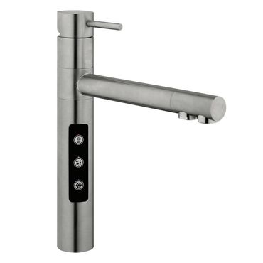 Designer 5-Wege-Wasserhahn STELLA, Edelstahl massiv - Photo preview 0